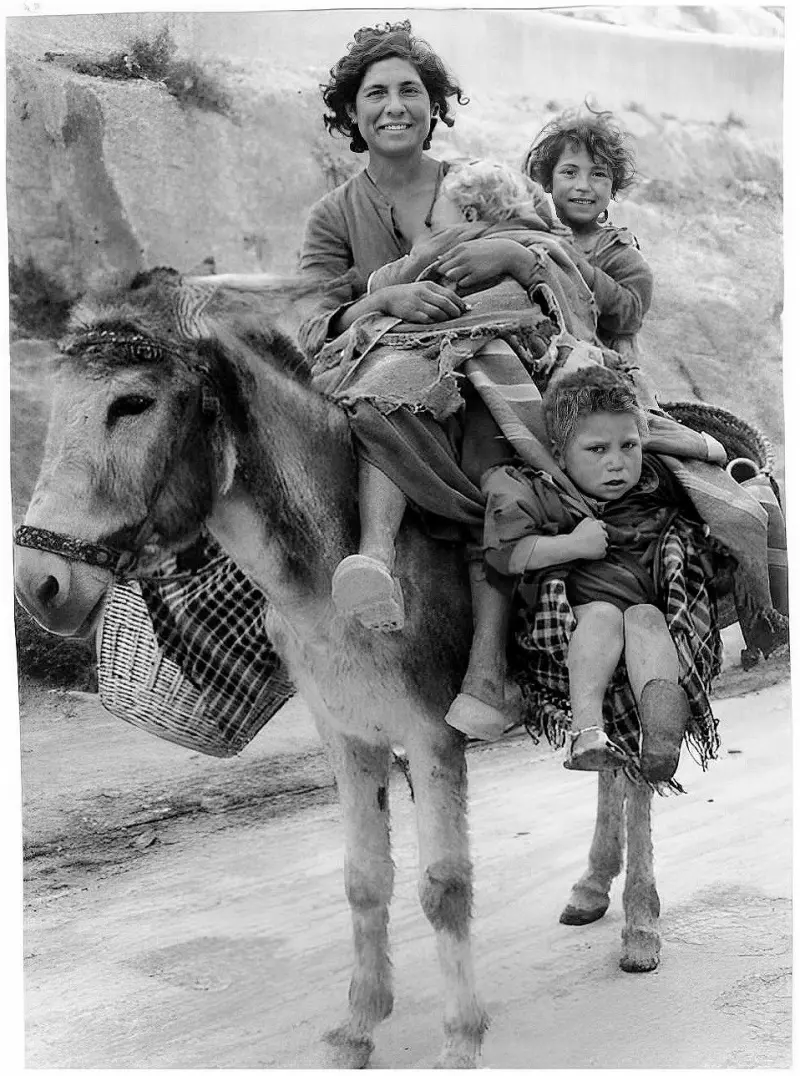 Gypsy woman with children
