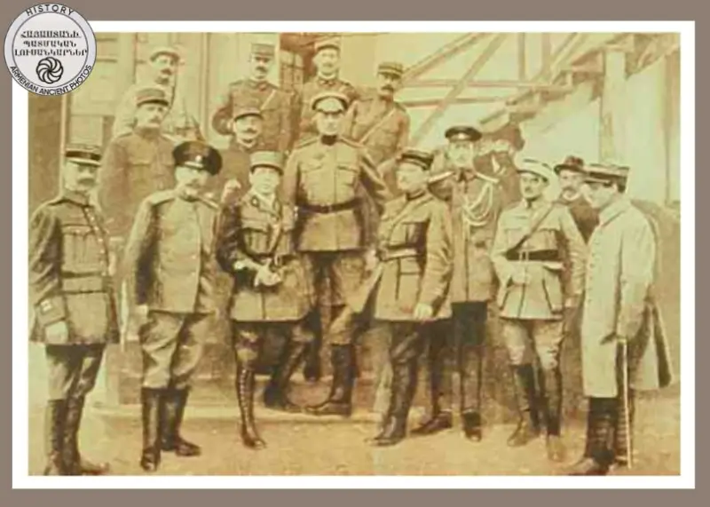 General Nazarbekyan and his military personnel