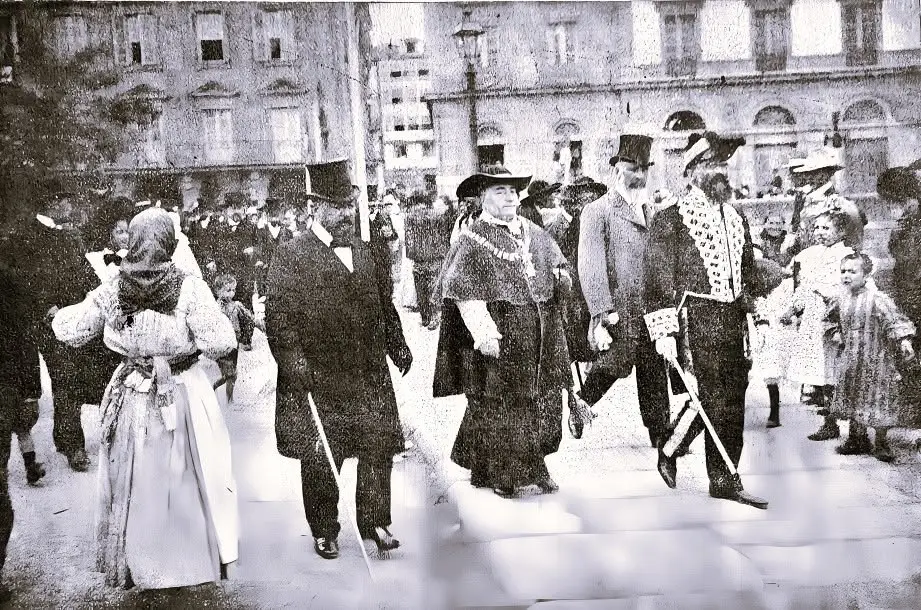 Alcalde da cidade, o Arcebispo, o Reitor da universidade