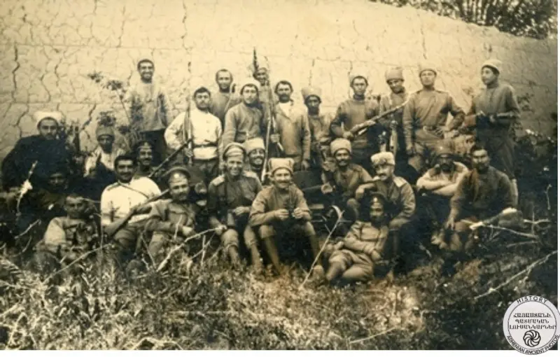 Volunteers participating in the Battle of Sardarapat