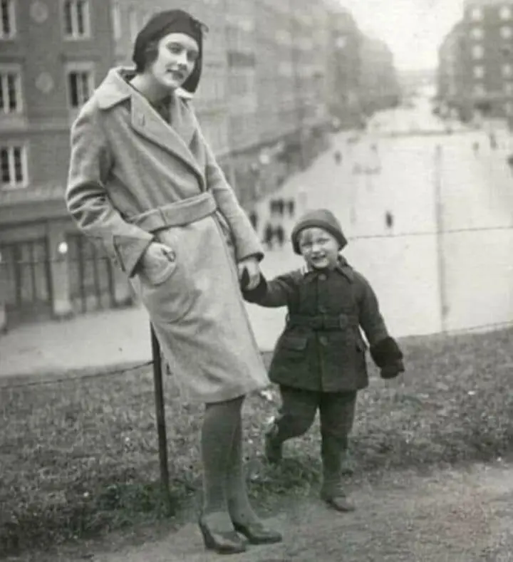 Astrid Lindgren and her Son Lars