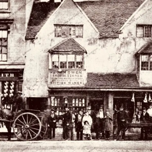 Dudley Market place in 1855