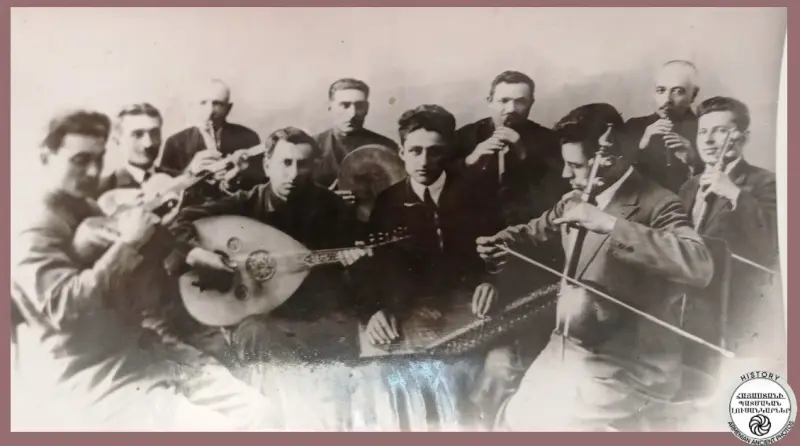 Members of the ensemble of the People's Orchestra of the Yerevan Radio Committee