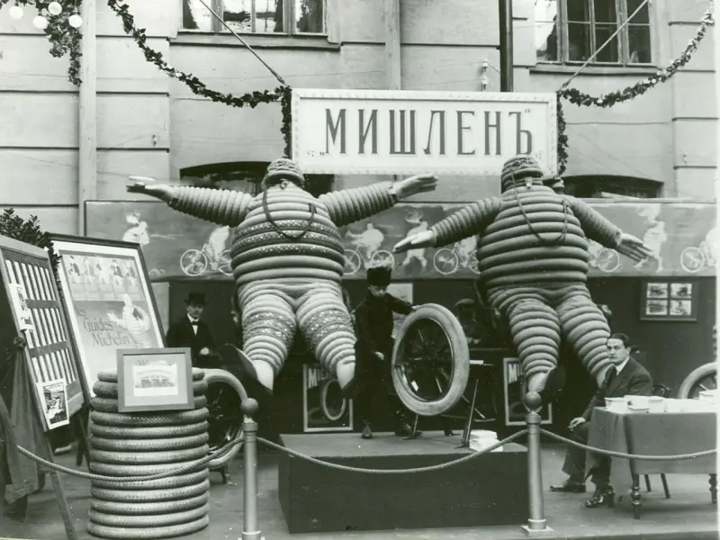 Exhibits by Michelin at the Fourth International Automobile Show