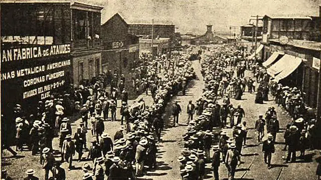 La marcha de los obreros: Iquique en huelga, 1907