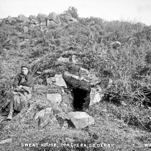 Entrance of an old Sweathouse