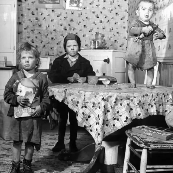 A steel worker's family