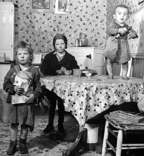 A steel worker's family