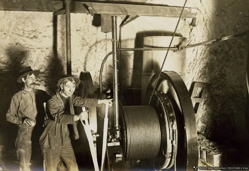 Hoist operator at the Keystone Mine
