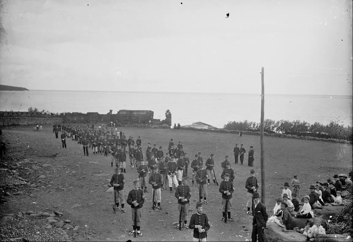 Batallón 20 La Palma en Las Explanadas.