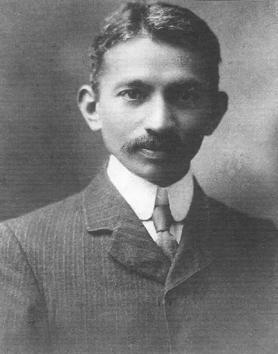 Gandhi photographed in South Africa