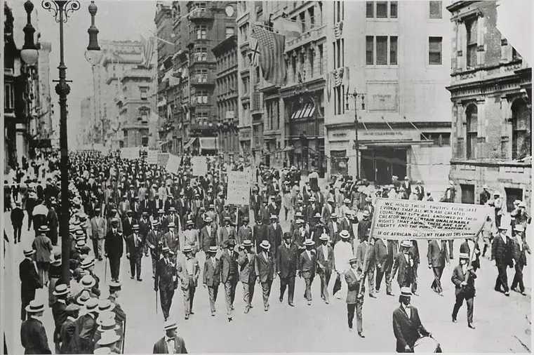 Du Bois organized the Silent Parade to protest the East St. Louis riots.