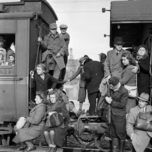 Tren lleno.