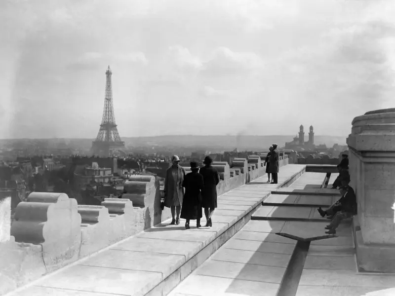 View of the Eiffel Tower from the Arc de Triomphe