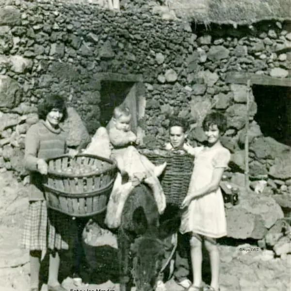 Dña Alcira y sus hijos