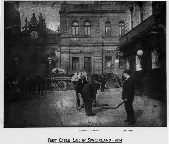The first electricity cable
