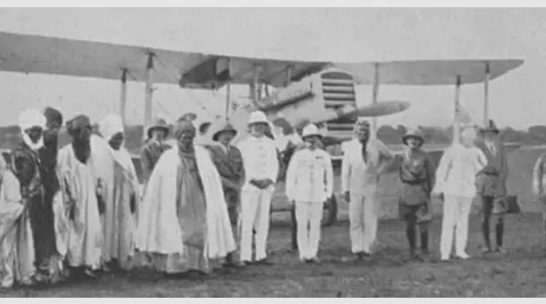 The first aircraft landed in Nigeria