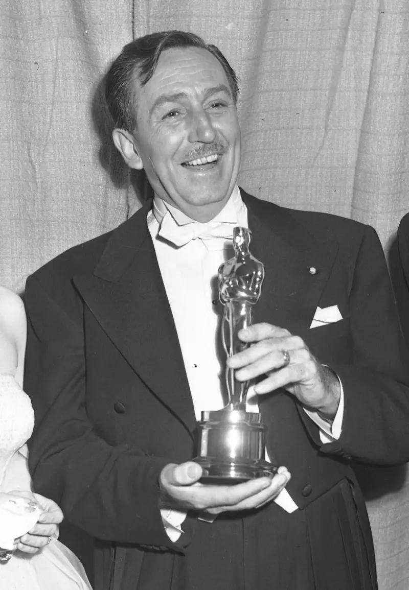 Walt Disney winning the Academy Award for Best Live Action Short Film for Water Birds