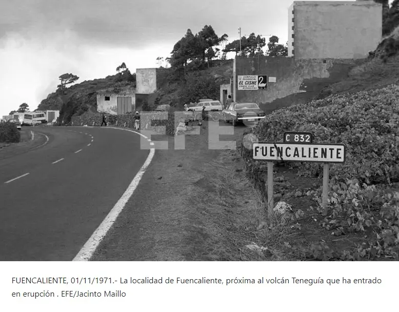Erupción volcán Teneguía.