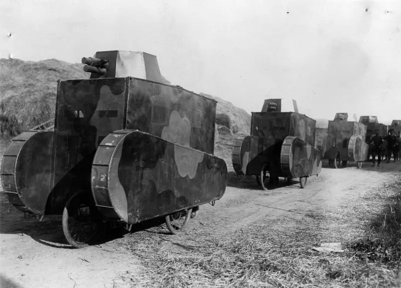 German Plywood Tanks on Manoeuvres