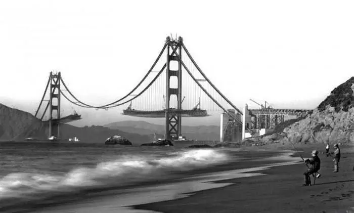 Golden Gate Bridge Construction
