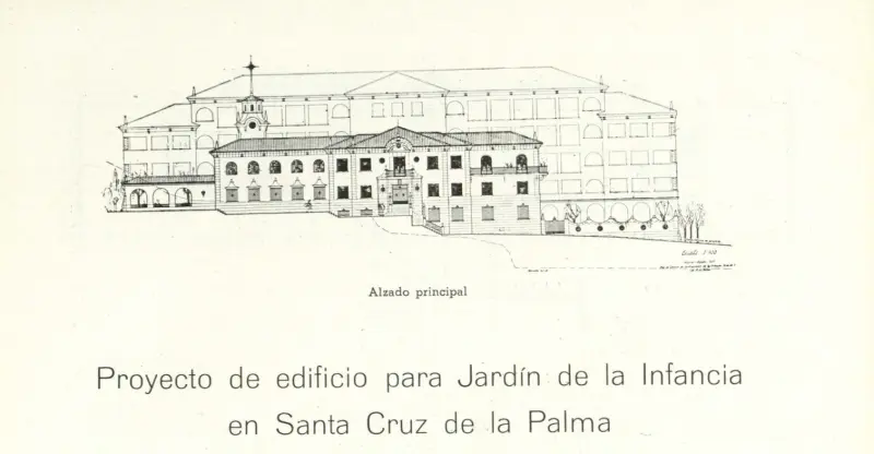 Proyecto de edificio para Jardín de la Infancia en Santa Cruz de la Palma