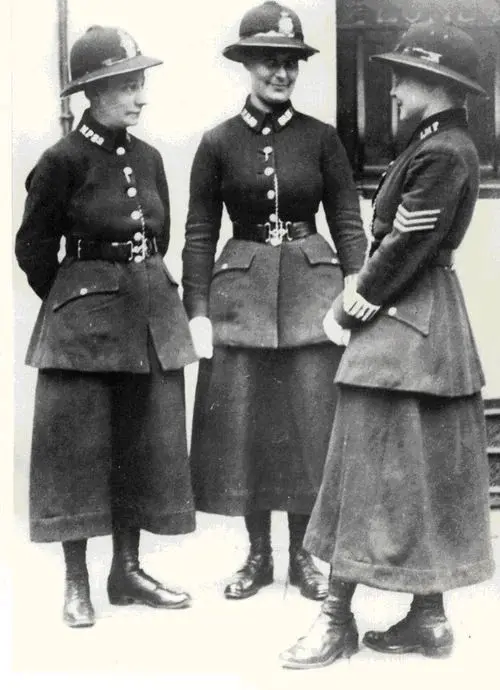  Three female police officers