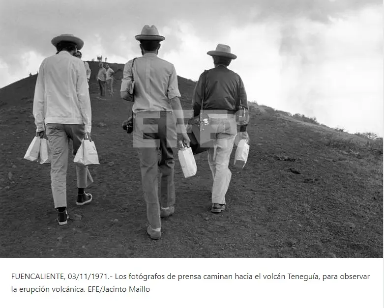 Erupción volcán Teneguía.