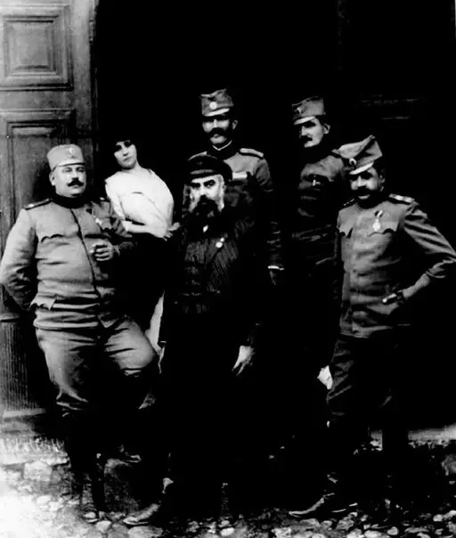 Indictees at the Salonika trial, after the verdict