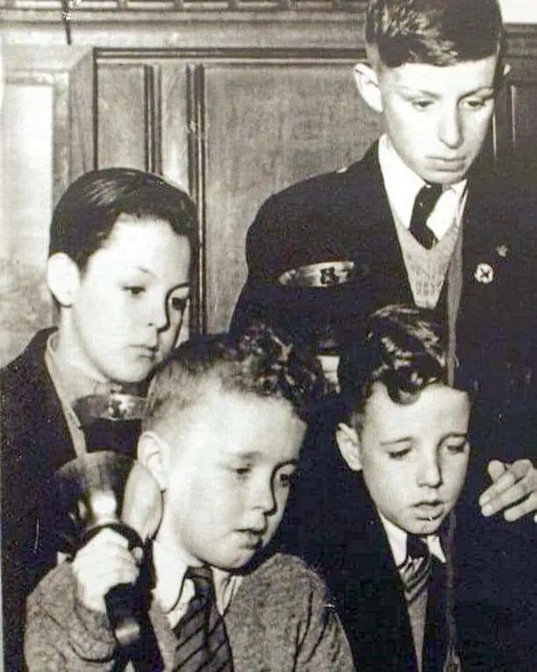 Paul McCartney ringing a bell