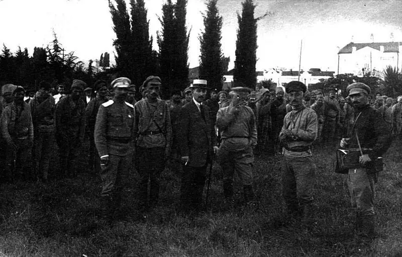 Georgian Troops After the Capture of Sochi