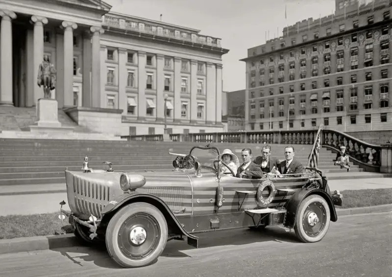 Budweiser promotional car at Treasury