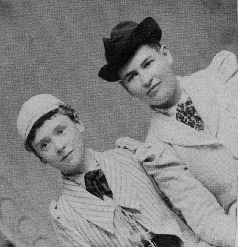 Louise Pound and (right) Willa Cather