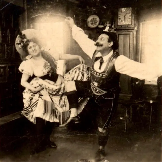 Couple having a boogie