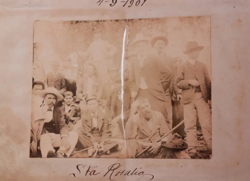 Grupo de personas en Santa Rosalía 