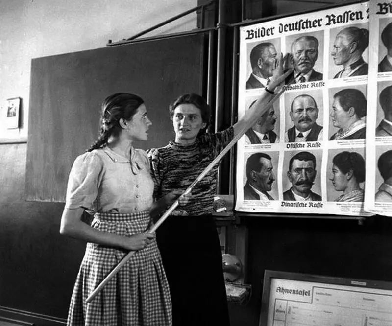 German Students Studying Racial Differences