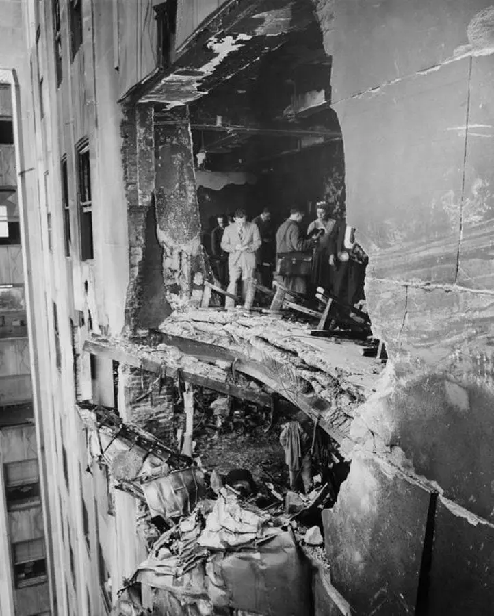 Destroyed Wall of the Empire State Building