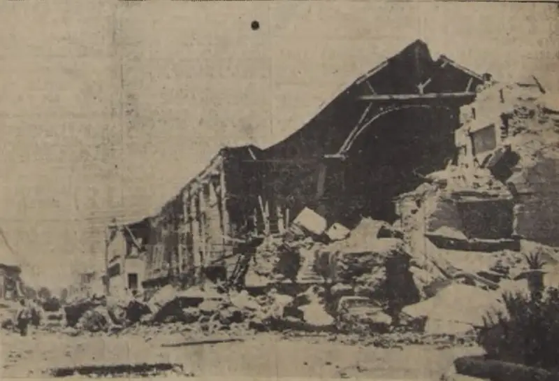 La Catedral de Chillán reducida a escombros