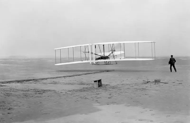 First successful flight of the Wright Flyer