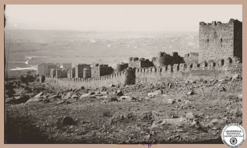 Photograph of Kars fortress taken by Hovhannes Kyurkchyan