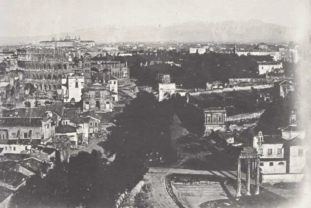 Fotografia más antigua de Roma Fotografia más antigua de Roma