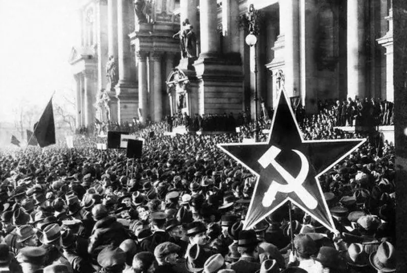 Communist Rally During the Revolution