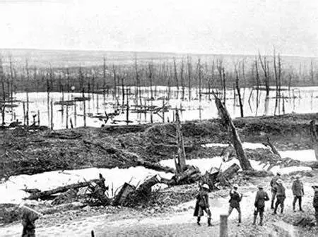 British captured enemy posts