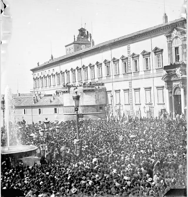 Quirinale during the German royal family’s visit