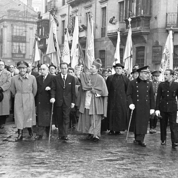 Recibimiento al obispo Benjamín de Arriba