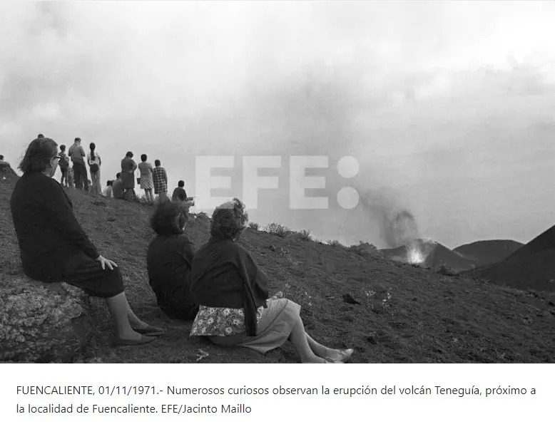 Erupción volcán Teneguía.