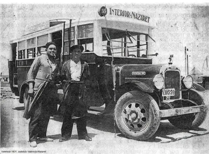 Autobús de la línea Interior–Nazaret, Valencia,