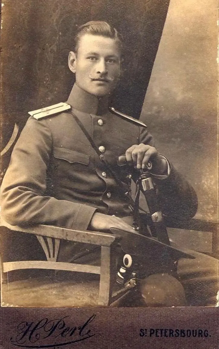 Vladimir Alexandrovich Petrushevsky serving in the Ussuri Cossack Division