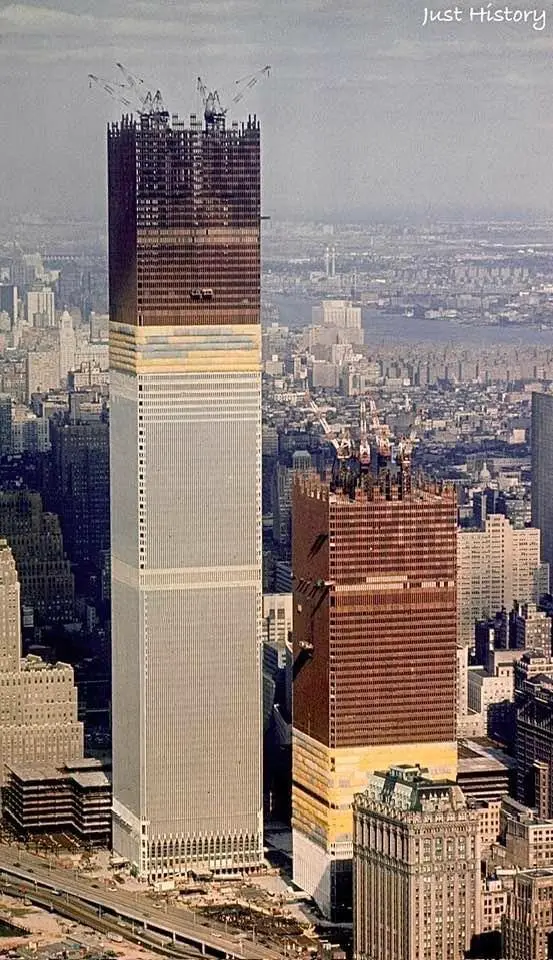 Construction of World Trade Center building