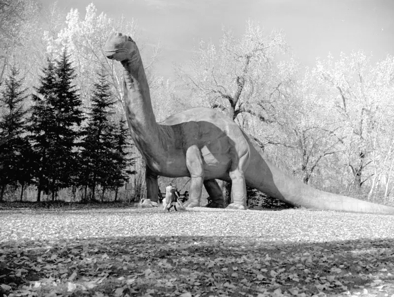 "Dinny" Dinosaur at the  Zoo